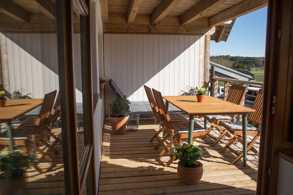 Ferienwohnung Nr.1 die Buche - Balkon
